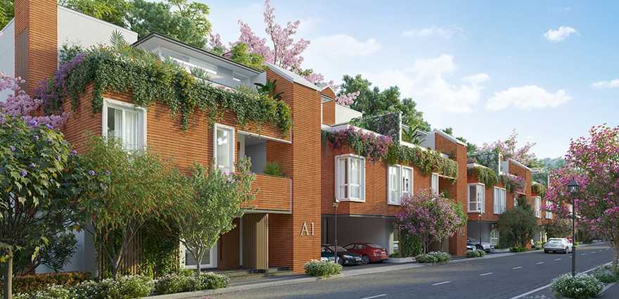 Badminton court with shuttlecocks